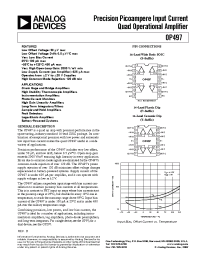 Datasheet OP497CY производства Analog Devices